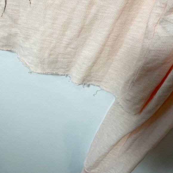 Wildfox Pineapple Graphic Long Sleeve Crop Top T-Shirt Orange S Womens Crew Neck - Picture 3 of 7